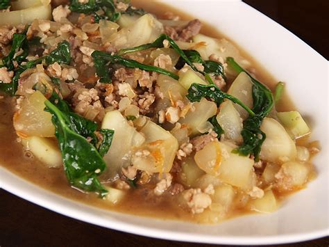 Bottle Gourd And Spinach Stir Fry Ang Sarap