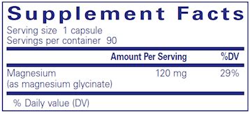 Magnesium Glycinate - Pure Encapsulation 90 caps – Golden Poppy Herbal Apothecary