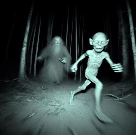 Trail Cam Footage Of Gandalf Chasing Gollum Nel Immagini Lo