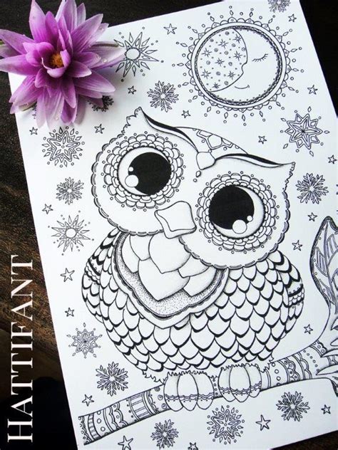 Owl Coloring Pages