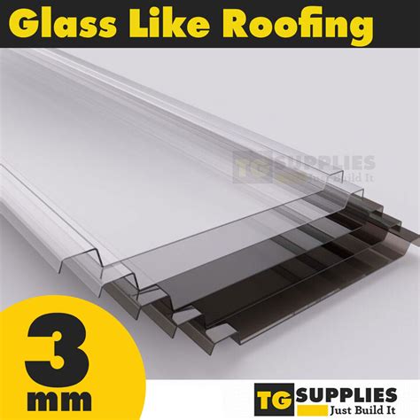 Glass Like EZ Glaze Polycarbonate Roofing Sheets Plastic Clear Roofing