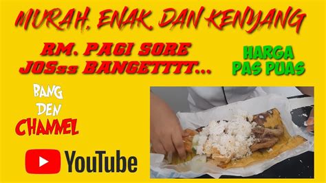 Nasi Bungkus Murah Enak Pagi Sore Masakan Padang Youtube