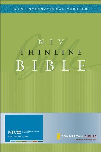 Niv Thinline Bible Bonded Leather Black Thumb Indexed New