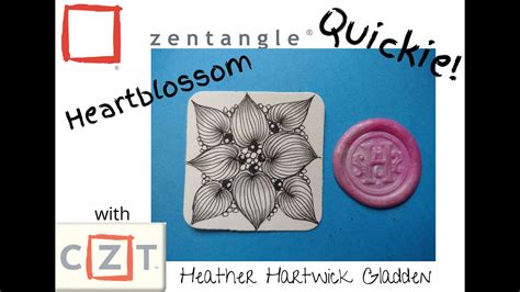 Heartblossom Zentangle® Quickie Youtube