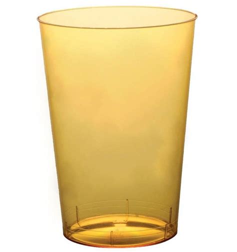 Vaso Reutilizable Ps Cristal Moon Amarillo Transp Ml Uds