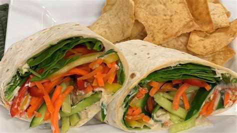 Hummus And Veggie Wraps