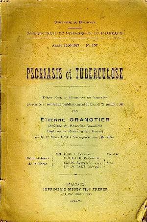 Psoriasis et tuberculose Thèse pour le doctorat en médecine présentée