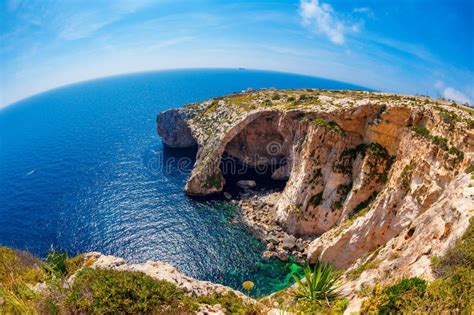 Blue Grotto Malta stock photo. Image of high, scenics - 125183300