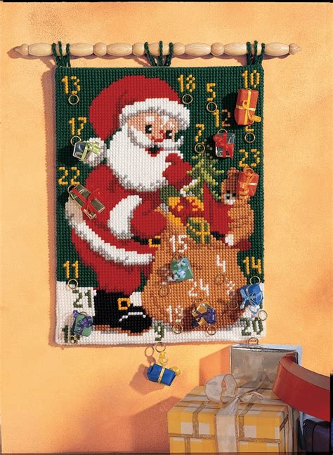 Kits Tapis Au Point De Croix Kits Tapis Canevas Vervaco Calendrier De