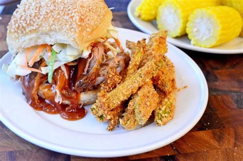 Oven Roasted Pulled Pork Sandwiches With Apple Cider Coleslaw Go Go Go Gourmet