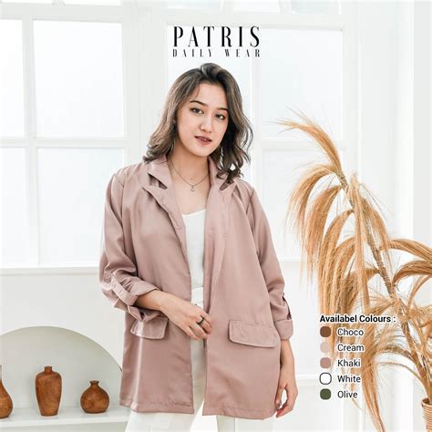 Jual Patris Kenora Atasan Outer Blazer Long Sleeve Blazer Wanita