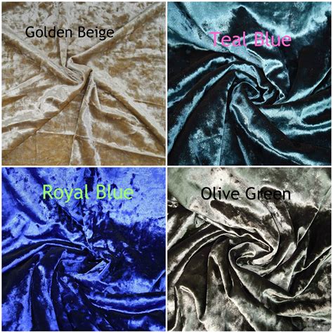 Ice Crushed Velvet Velour Fabric Shiny Stretched Upholstery Etsy