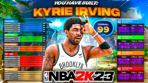 NEW KYRIE IRVING 3 LEVEL SHOT CREATOR BUILD IS INSANE ON NBA 2K23