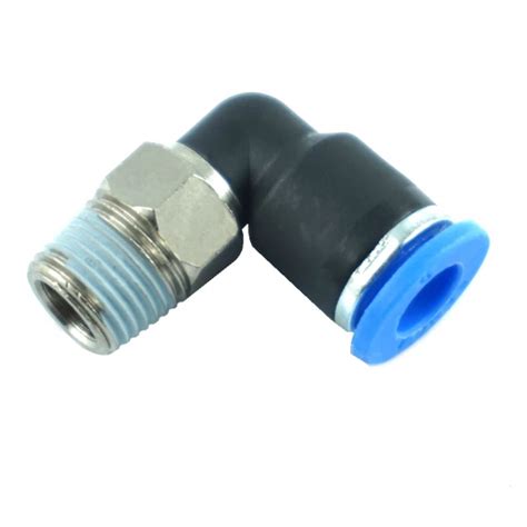 Raccord pneumatique coudé R1 8 Ø6mm Équipements 24