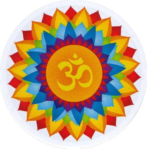 Om Burst Bumper Sticker Decal Peace Resource Project