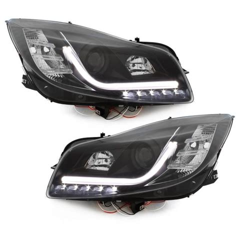 Opel Insignia 08-13 Фары Devil eyes, Dayline черные, Dectane — Купить в ...