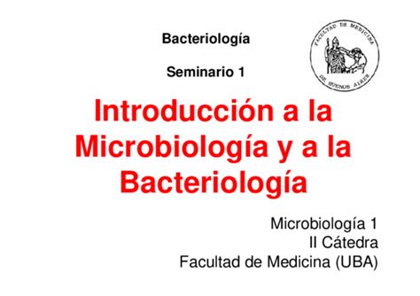 Pdf Introducción A La Microbiología Y A La Bacteriología