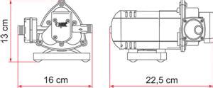 Pompe Auto Membrane Aqua Fiamma L Min V