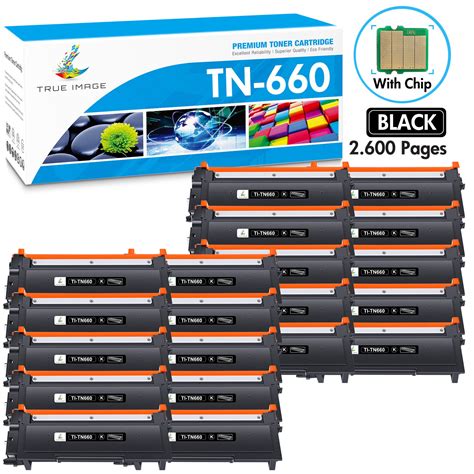 Used 20pk Tn630 Tn660 Toner Cartridge For Brother Hl L2300d L2305w Dcp L2500d L2520dw Ubbthreads