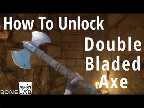 How To Unlock The Double Bladed Axe Bonelab Youtube