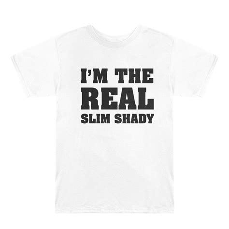 Im The Real Slim Shady T Shirt White Official Eminem Online Store