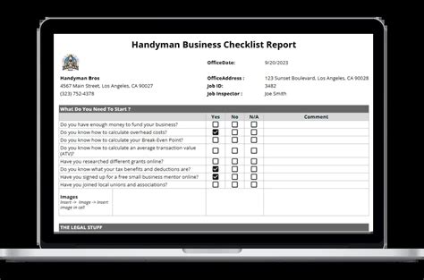 Handyman Business Checklist Template Housecall Pro