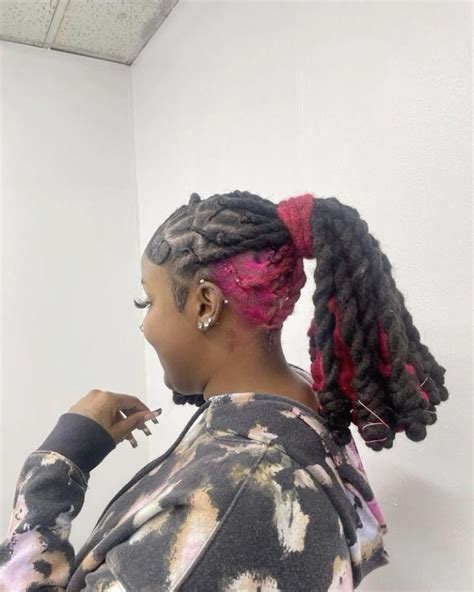 Cute loc style dyed locs color locs – Artofit