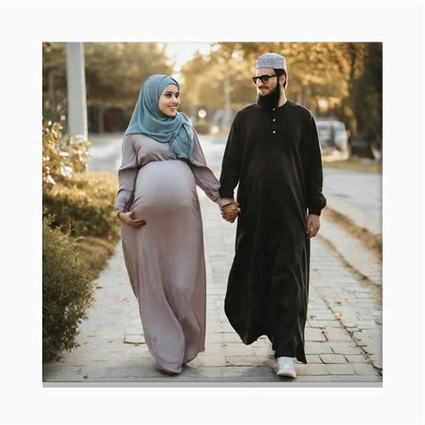 Muslim Couple Holding Hands Canvas Print by Ahmed nasr - Fy