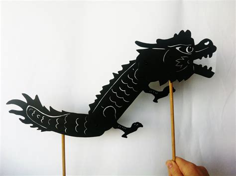 Chinese Dragon Shadow Puppet by TheTravellingShadows on Etsy