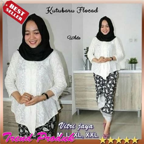 Jual Kebaya Sabrina Brokat Sofia Peplum Belt Tempel Kebaya Brokat