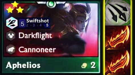 Full Attack Speed ⭐⭐⭐ Aphelios Swiftshot Tft Set 7 5 Youtube