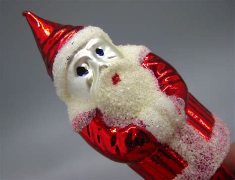 Vintage West German Hand Blown Glass Santa Claus Father Etsy