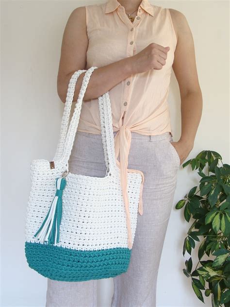 Crochet Bag Pattern Tote Bag Pattern Easy Crochet Pattern Etsy