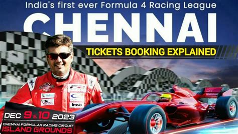 How To Book Tickets For Chennai Formula Racing Circuit F Car Race