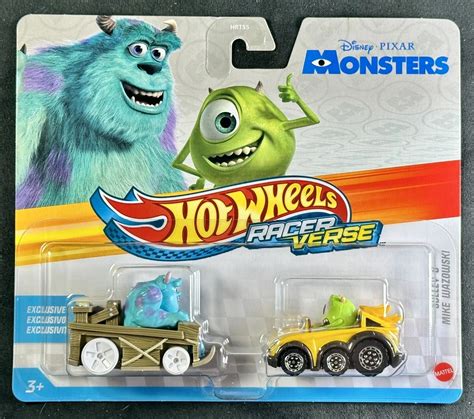 New Hot Wheels Racer Verse Disney Pixar Monsters Inc Sulley Mike