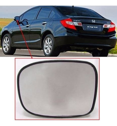 Lente Espelho Retrovisor Civic Esquerdo R Em