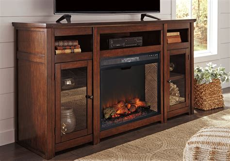 Harpan Extra Large TV Stand w/ Fireplace - Lexington Overstock Warehouse