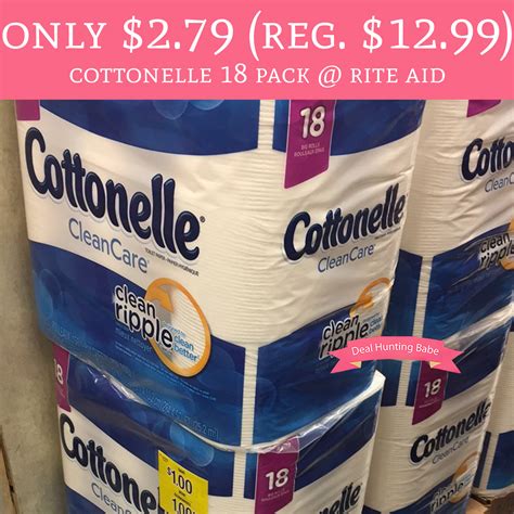 HOT Only Regular Cottonelle Bath Tissue Rite Aid Deal Hunting Babe