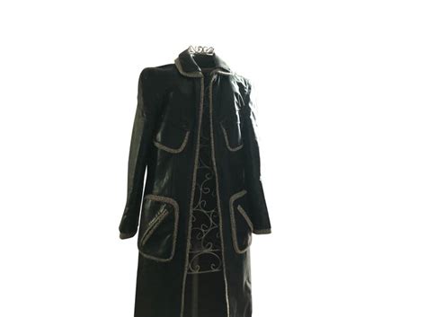 Chanel Coats Outerwear Black Leather Ref92548 Joli Closet