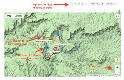 How To Use The Trail Map Pine Strawberry Fuel Reduction