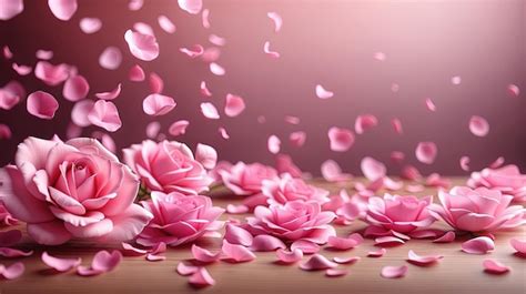 Premium Photo | Pink rose petals background