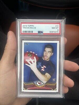 2013 Topps Chrome 118 Travis Kelce Rookie Card PSA 8 MINT EBay