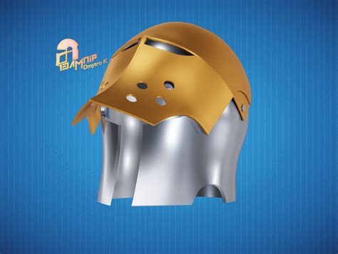 Barbute Helmet With Visor 3d Model 3d Printable Cgtrader