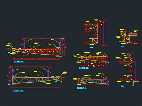 Canopy detail in constructive section (95.06 KB) | Bibliocad