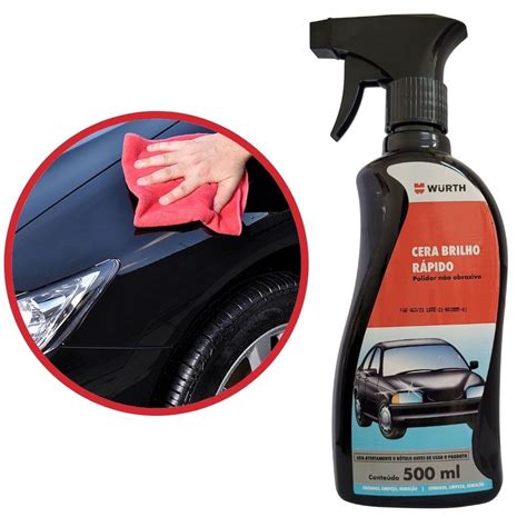 Cera Automotiva Liquida Spray Brilho R Pido Ml Wurth Submarino