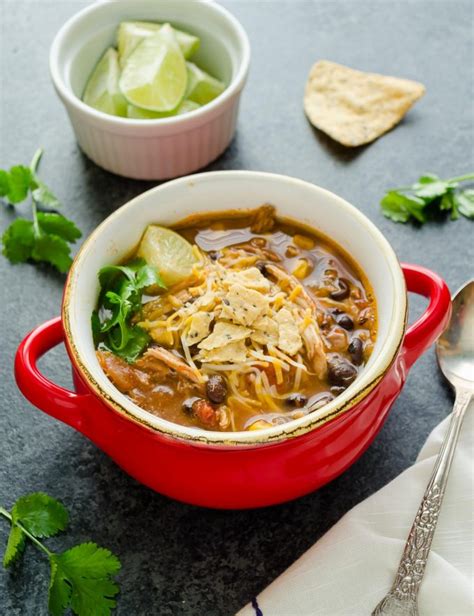 Slow Cooker Chicken Tortilla Soup