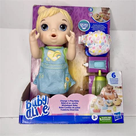 HASBRO BABY ALIVE Change N Play Baby Doll Blonde Hair NIB 50 23 PicClick CA