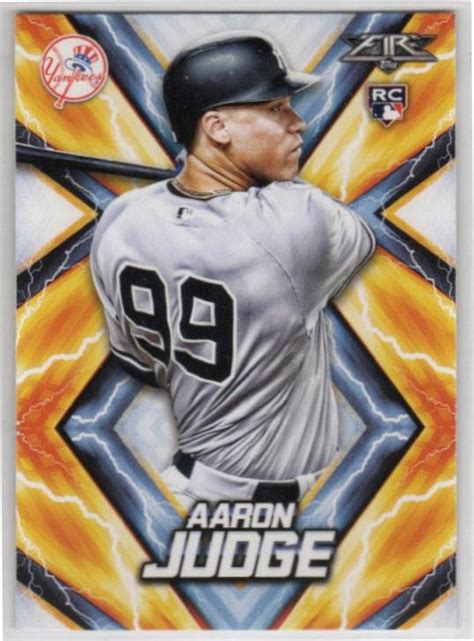 Mint Base Tc Topps Fire Aaron Judge Rc