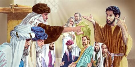 The Pharisees Confront The Man Born Blind Life Of Jesus Bible