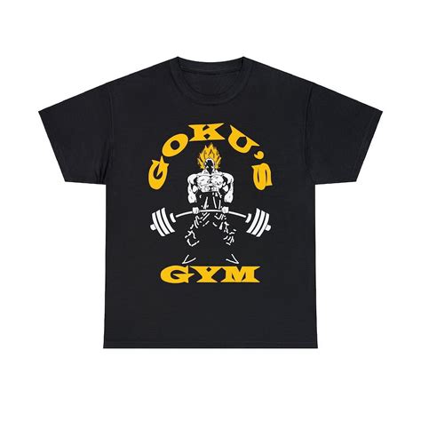 Goku S Gym Super Saiyan Unisex Heavy Cotton Tee Walmart